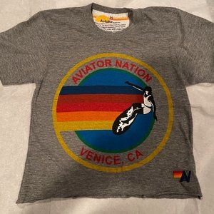 Cropped Aviator Nation Tee